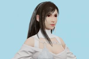 FFVII Tifa Final-Fantasy, ffvii, final, fantasy, Tifa, female, girl, woman, people, xna, characters, animated
